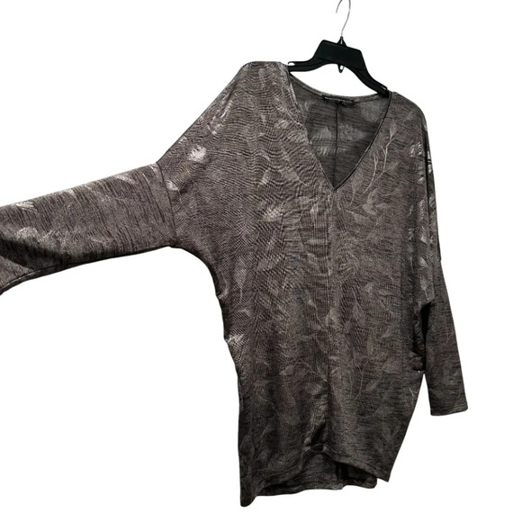 WHBM Metalic Grey Dolman Top - Picture 5 of 8